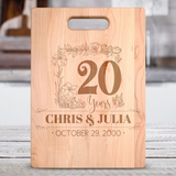 Personalized Names and Date The Years Together Premium Maple Cutting Board