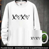 Hugs And Kisses Sweatshirt With Coffee Mug