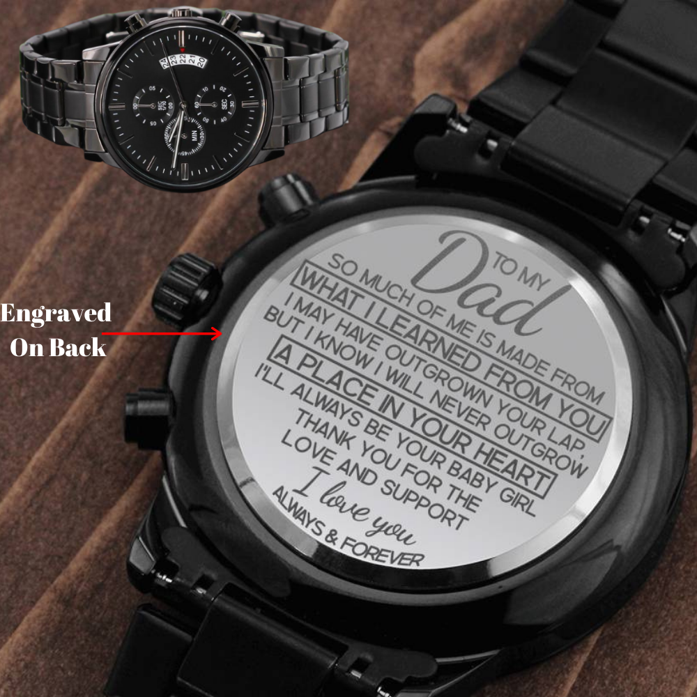 Engraved watch 2025 for daughter