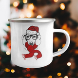 Dachshund Christmas Vintage Retro 12oz Camping Coffee Mug JUST RELEASED, Limited Time Only,Not available in stores.Makes for the perfect Christmas Gift or Stocking Stuffer! Cuddle with your dog, lover, your family or friends and enjoy a hot (or cold) beverage while cuddling around the TV set, Laptop or fireplace! Text is I want to drink Hot Chocolate and Watch Christmas Movies with you.