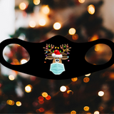 Masked Reindeer Christmas Fitted Face Mask And Covering. Perfect for yourself, family and friends. Makes a great gift and stocking stuffer!Cozy and breathable.No uncomfortable elastic to rub. Non-medical-grade,Made in USA, Washable, Reusable, Easy to speak through, non-volume-canceling