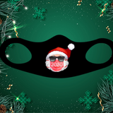 Santa 2020 Christmas Fitted Face Mask And Covering. Perfect for Yourself, family and friends. Makes a great gift and stocking stuffer!Cozy and breathable.No uncomfortable elastic to rub. Non-medical-grade,Made in USA, Washable, Reusable, Easy to speak through, non-volume-canceling