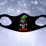 What The Elf Christmas Fitted Face Mask And Covering. Perfect for yourself, family and friends. Makes a great gift and stocking stuffer!Cozy and breathable.No uncomfortable elastic to rub. Non-medical-grade,Made in USA, Washable, Reusable, Easy to speak through, non-volume-canceling
