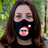 Santa 2020 Christmas Fitted Face Mask And Covering. Perfect for Yourself, family and friends. Makes a great gift and stocking stuffer!Cozy and breathable.No uncomfortable elastic to rub. Non-medical-grade,Made in USA, Washable, Reusable, Easy to speak through, non-volume-canceling