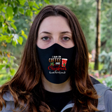 I Run On Coffee And Christmas Cheer Fitted Face Mask And Covering. Perfect for Mom, family and friends. Makes a great gift and stocking stuffer!Cozy and breathable.No uncomfortable elastic to rub. Non-medical-grade,Made in USA, Washable, Reusable, Easy to speak through, non-volume-canceling