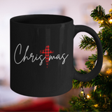 Christmas Coffee Mug Color Black with Red and Black Plaid Cross 11 or 15 ounce Coffee Mug .JUST RELEASED, Limited Time Only, Not available in stores. Makes for the perfect Christmas Gift or Stocking Stuffer! Cuddle with your lover, your family or friends and enjoy a hot (or cold) beverage while cuddling around the TV set, Laptop or fireplace! Text is I want to drink Hot Chocolate and Watch Christmas Movies with you.