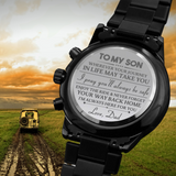 Engraved Watch Gift For Son From Dad - Always Be Here For You