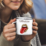 Tounge White Camping Mug