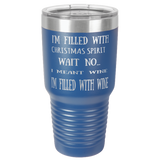 HOLIDAY WINE 30 OUNCE TUMBLER