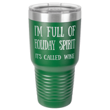 HOLIDAY WINE 30 OUNCE TUMBLER