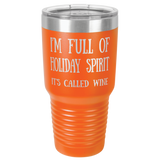 HOLIDAY WINE 30 OUNCE TUMBLER