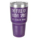 HOLIDAY WINE 30 OUNCE TUMBLER