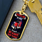 Trucker Dad Gift - Dog Tag Swivel Keychain - Father & Son