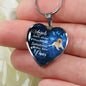Angels don't always have wings sometimes they have paws luxury heart pendant necklace with engraving on the back option color silver Dog Breed is Golden Retriever