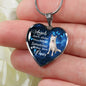 Angels don't always have wings sometimes they have paws luxury heart pendant necklace with engraving on the back option color silver Dog Breed is Husky