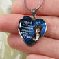 Angels don't always have wings sometimes they have paws luxury heart pendant necklace with engraving on the back option color silver Dog Breed is Havanese