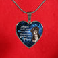 Angels don't always have wings sometimes they have paws luxury heart pendant necklace with engraving on the back option color silver Dog Breed is Havanese