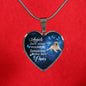 Angels don't always have wings sometimes they have paws luxury heart pendant necklace with engraving on the back option color silver Dog Breed is Golden Retriever