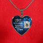 Angels don't always have wings sometimes they have paws luxury heart pendant necklace with engraving on the back option color silver Dog Breed is Golden Retriever
