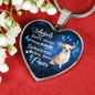 Angels don't always have wings sometimes they have paws luxury heart pendant necklace with engraving on the back option color silver Dog Breed is Chihuahua