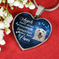 Angels don't always have wings sometimes they have paws luxury heart pendant necklace with engraving on the back option color silver Dog Breed is Golden Retriever