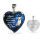 Angels don't always have wings sometimes they have paws luxury heart pendant necklace with engraving on the back option color silver Dog Breed is Chihuahua