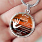DAD YOU'RE MY HERO LUXURY CIRCLE NECKLACE