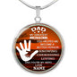 DAD YOU'RE MY HERO LUXURY CIRCLE NECKLACE