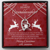 Christmas Gift For Granddaughter, Heart Necklace Gift From Grandma