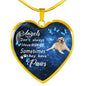 Angels don't always have wings sometimes they have paws luxury heart pendant necklace with engraving on the back option color gold Dog Breed is Golden Retriever