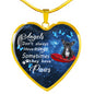 Angels don't always have wings sometimes they have paws luxury heart pendant necklace with engraving on the back option color gold Dog Breed is French Bulldog