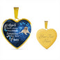 Angels don't always have wings sometimes they have paws luxury heart pendant necklace with engraving on the back option color gold Dog Breed is Golden Retriever