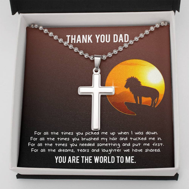 Personalized Gift For Dad From Daughter - Thank You Dad
