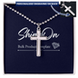 Personalized Cross- Ball Chain with MC