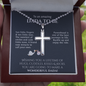Future Dad Gift, Personalized Cross Necklace