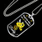 YOU'RE AN UN BEE LIEVABLE DADDY LUXURY MILITARY STYLE DOG TAG NECKLACE WITHENGRAVING OPTION AND FREE GIFT BOW COLOR SILVER
