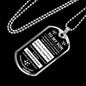 To My Son Gift From Mom or Dad - Inspirational Dog Tag Necklace