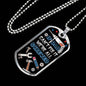 IF DAD CAN'T FIX IT LUXURY MILITARY STYLE DOG TAG FOR THE PERFECT FATHERS DAY GIFT COLOR SILVER