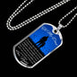 SO LUCKY TO HAVE YOU AS MY FATHER LUXURY DOG TAG NECKLACE col silver