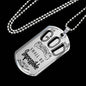 FOR WITH GOD NOTHING SHALL BE IMPOSSIBLE LUKE 1:37 LUXURY DOG TAG NECKLACE WITH ENGRAVING OPTION AND GIFT BOX COLOR SILVER