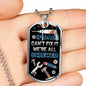 IF DAD CAN'T FIX IT LUXURY MILITARY STYLE DOG TAG FOR THE PERFECT FATHERS DAY GIFT COLOR SILVER