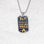 DEAR DOG DAD YOU ARE MY WHOLE LIFE CUSTOMIZABLE WITH DOGS NAME  LUXURY DOG TAG COLOR SILVER