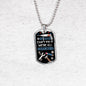 IF DAD CAN'T FIX IT LUXURY MILITARY STYLE DOG TAG FOR THE PERFECT FATHERS DAY GIFT COLOR SILVER