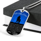 SO LUCKY TO HAVE YOU AS MY FATHER LUXURY DOG TAG NECKLACE col silver with gift bow