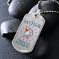 Gift For Patriotic Dad, Dog Tag Necklace