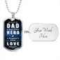 FATHER'S DAY LUXURY DOG TAG NECKLACE