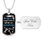IF DAD CAN'T FIX IT LUXURY MILITARY STYLE DOG TAG FOR THE PERFECT FATHERS DAY GIFT COLOR SILVER WITH THE ENGRAVING OPTION ON THE BACK