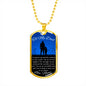 SO LUCKY TO HAVE YOU AS MY FATHER LUXURY DOG TAG NECKLACE col gold