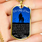 SO LUCKY TO HAVE YOU AS MY FATHER LUXURY DOG TAG NECKLACE col gold