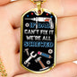 PERSON HOLDING IN THEIR HAND THE IF DAD CAN'T FIX IT LUXURY MILITARY STYLE DOG TAG FOR THE PERFECT FATHERS DAY GIFT COLOR GOLD